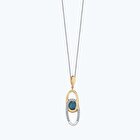 Pırlanta London Blue Topaz Kolye