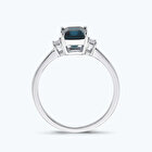 Pırlanta Emerald Topaz Yüzük