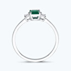 Pırlanta Zümrüt Emerald Kesim Yüzük
