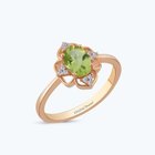 Pırlanta Peridot Taşlı Vintage Yüzük