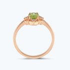 Pırlanta Peridot Taşlı Vintage Yüzük