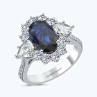 Safir Oval Yüzük