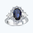 Safir Oval Yüzük