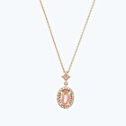 Pırlanta Vintage Oval Kolye