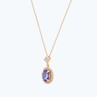 Pırlanta Vintage Oval Kolye