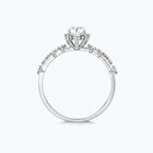 Pırlanta Topaz Lotus Çiçeği Yüzük