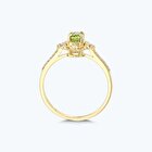 Pırlanya Yeşil Topaz Oval Yüzük