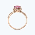 Pırlanta Pembe Safir Vintage Yüzük