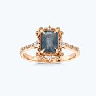 Pırlanta Topaz Emerald Kesim Yüzük