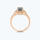 Pırlanta Topaz Emerald Kesim Yüzük