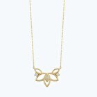 Pırlanta Lotus Çiçeği Kolye