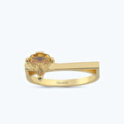 Sarı Taşlı Altın Yüzük