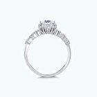 Altın Lotus Çiçeği Tektaş Yüzük