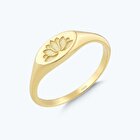 Altın Lotus Çiçeği Yüzük