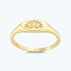 Altın Lotus Çiçeği Yüzük