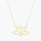 Altın Lotus Çiçeği Kolye