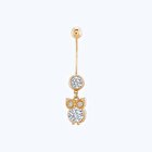 Altın Baykuş Göbek Piercing