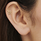 Altın Tragus Yılan Piercing