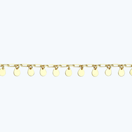 Altın Sallantılı Pul Halhal