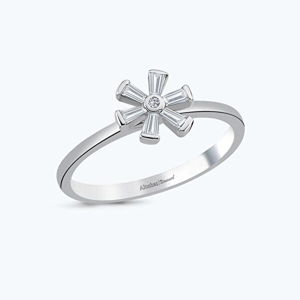 0.25 Karat Pırlanta Kar Tanesi Yüzük