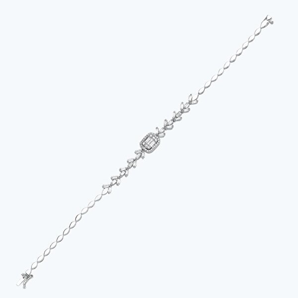 1.02 Karat Pırlanta Baget Bileklik