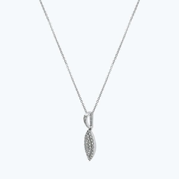 0.25 Karat Pırlanta Markiz Kolye