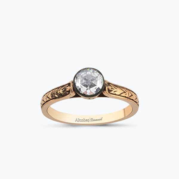 0.35 Karat Elmas Tektaş Yüzük
