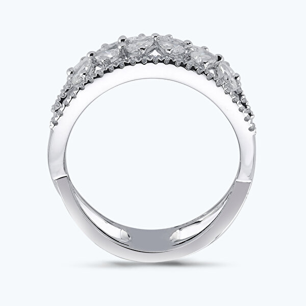 0.81 Karat Pırlanta Damla Yüzük