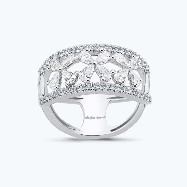 0.81 Karat Pırlanta Damla Yüzük