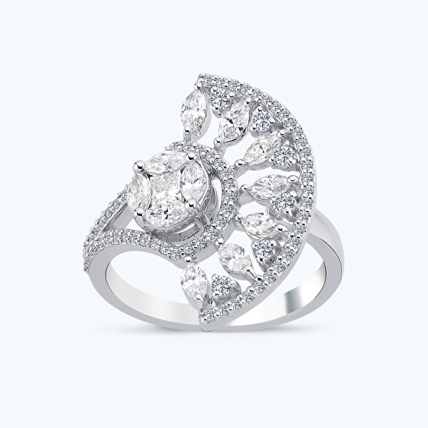 1.13 Karat Pırlanta Markiz Taş Yüzük