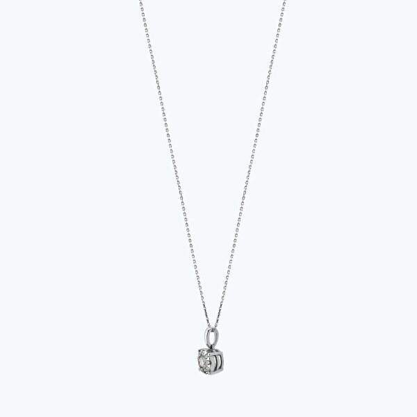 0.34 Karat Pırlanta Bouquet Tektaş Kolye