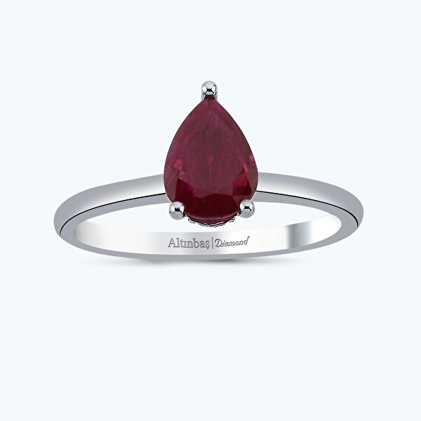 1.01 Karat Damla Yakut Yüzük