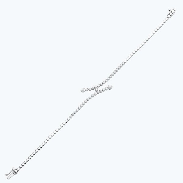 1.10 Karat Pırlanta Su Yolu Bileklik