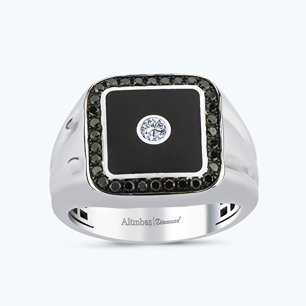 0.45 Karat Pırlanta Erkek Yüzük