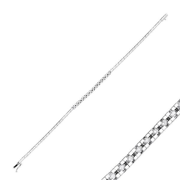 0.23 Karat Pırlanta Su Yolu Bileklik