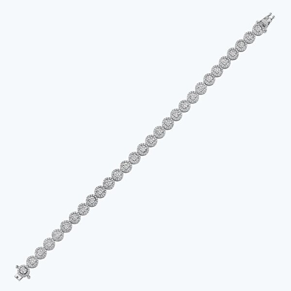 3.86 Karat Pırlanta Su Yolu Bileklik