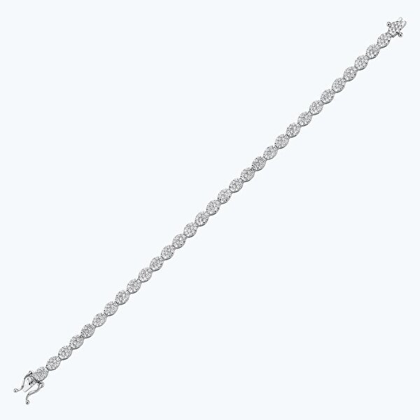 1.57 Karat Pırlanta Oval Bileklik