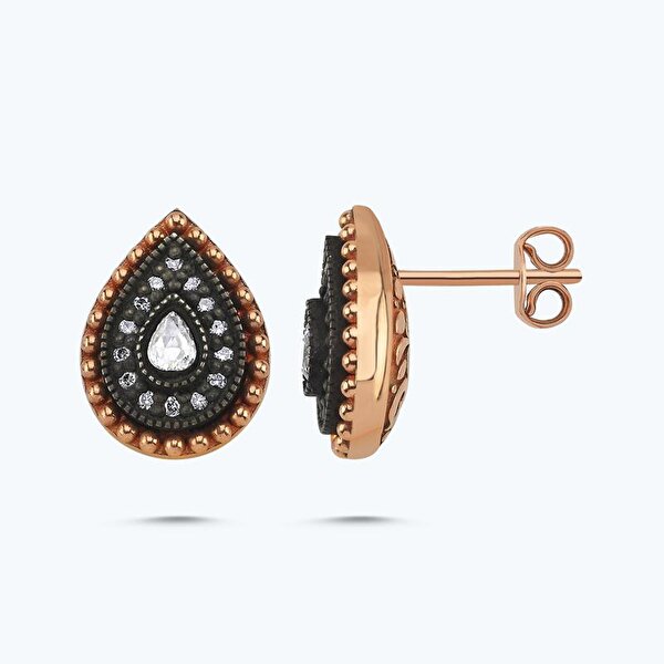 0.38 Karat Elmas Damla Küpe