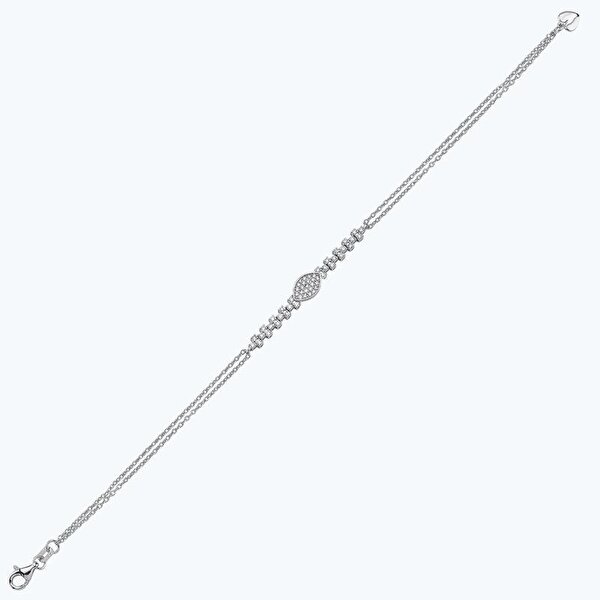 0.35 Karat Pırlanta Oval Bileklik