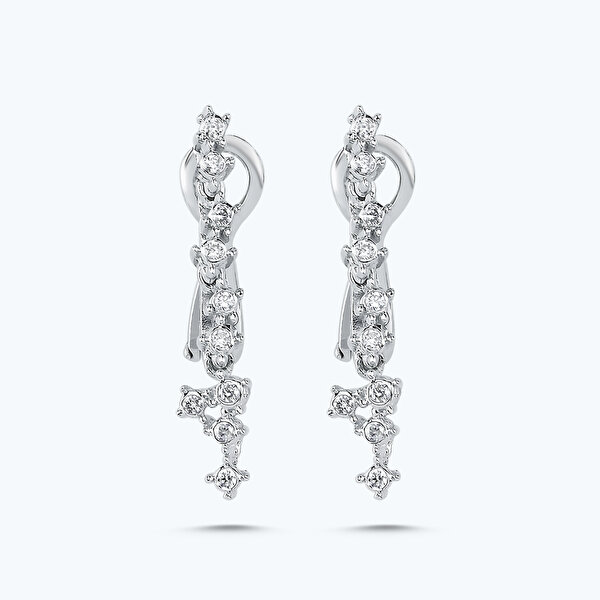 Pırlanta Sallantılı Küpe