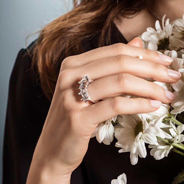 0.70 Karat Pırlanta Beştaş Yüzük