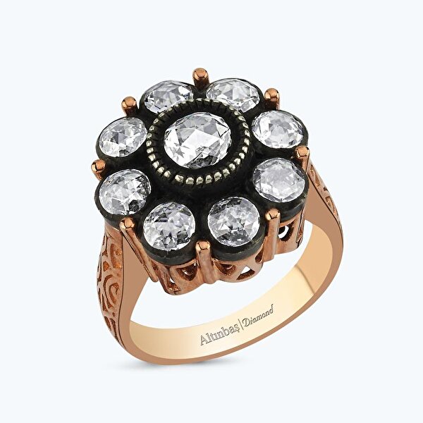 1.50 Karat Elmas Çiçek Yüzük