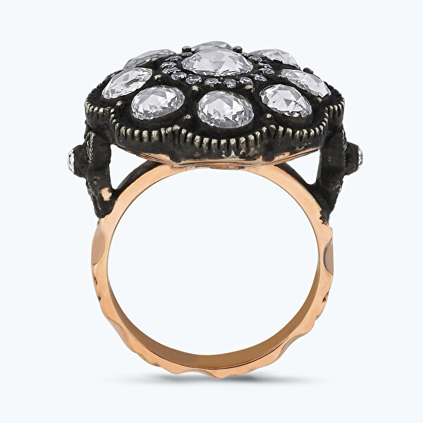 2.62 Karat Elmas Çiçek Yüzük