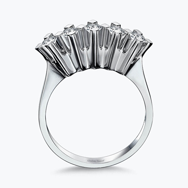 0.39 Karat Pırlanta Beştaş Yüzük