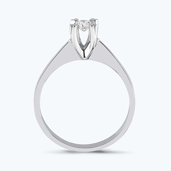 0.10 Karat Pırlanta Tektaş Yüzük