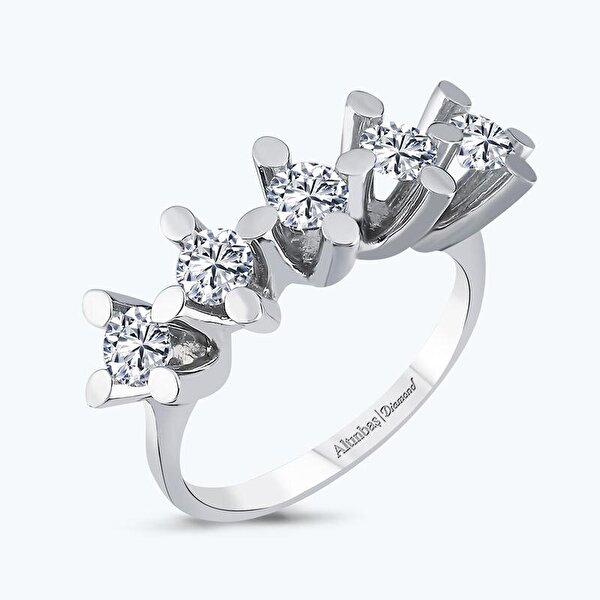 0.40 Karat Pırlanta Beştaş Yüzük