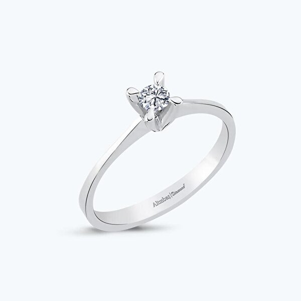 0.15 Karat Pırlanta Tektaş Yüzük