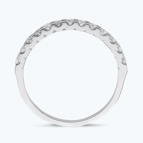 0.21 Karat Pırlanta Yarımtur Yüzük