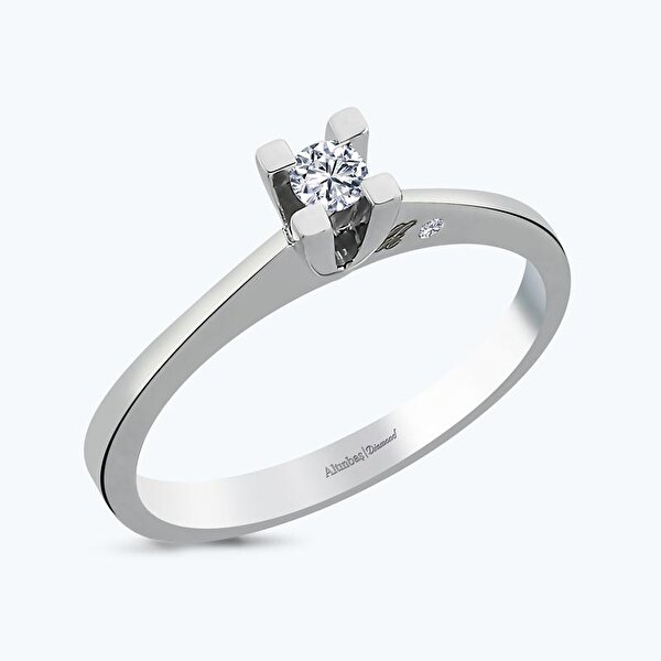 0.10 Karat Pırlanta Tektaş Yüzük