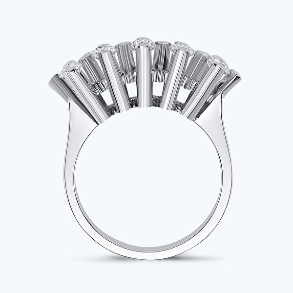 0.76 Karat Pırlanta Beştaş Yüzük